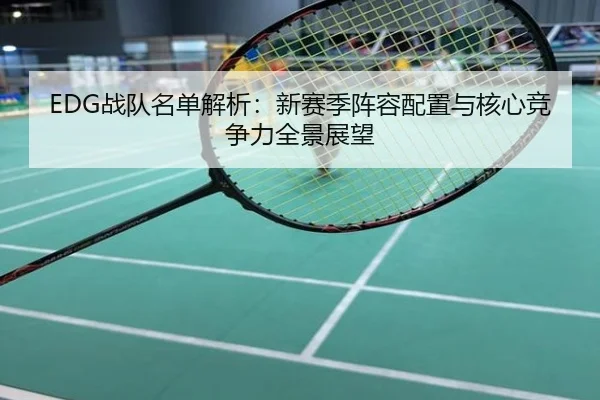 EDG战队名单解析：新赛季阵容配置与核心竞争力全景展望